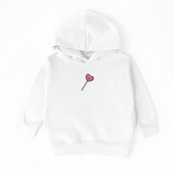 Embroidered Heart Lollipop - Toddler Hoodie