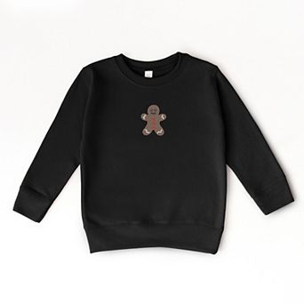 Embroidered Gingerbread Man - Toddler Graphic Sweatshirt