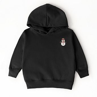 Embroidered White Snowman - Toddler Hoodie
