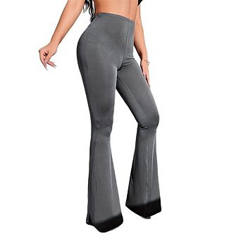 Stretchy Flare Leg Pants for Women High Waist Bell Bottoms Dressy Casual Trousers