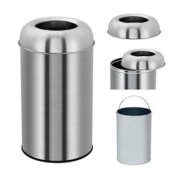 Fancihabor 13 Gallon/50L Round Open Top Trash Can for Indoor/Outdoor Use