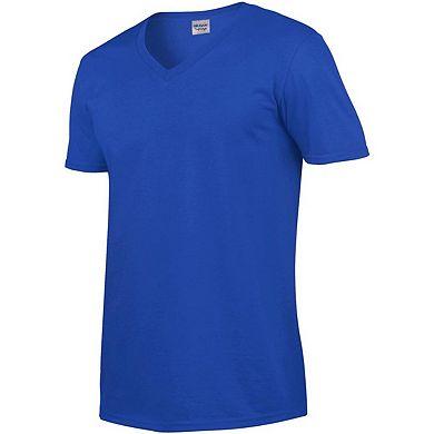Gildan Mens Soft Style V-Neck Short Sleeve T-Shirt