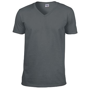 Gildan Mens Soft Style V-Neck Short Sleeve T-Shirt