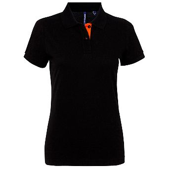 Asquith & Fox Womens/Ladies Short Sleeve Contrast Polo Shirt