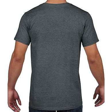 Gildan Unisex Adult Softstyle Heather V Neck T-Shirt