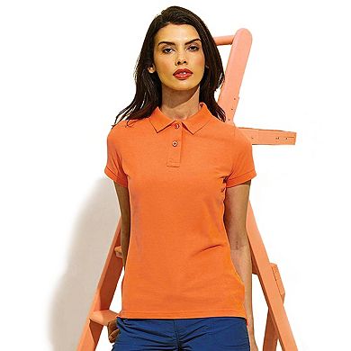 Asquith & Fox Womens/Ladies Short Sleeve Performance Blend Polo Shirt