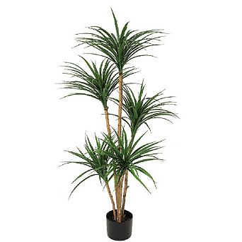 Adjustable Artificial Dracaena Tree, Lifelike Tall Faux Plant for Home, Office & Photo Backdrops