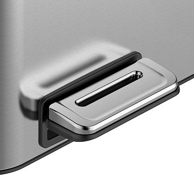 Fancihabor Set of 2 x 4-Gallon kitchen garbage cans, dual compartments for recycling & trash