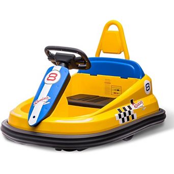 6V Kids Bumper Car with 360° Spin, 2 Speeds & Safe Bumping, LED Lights and Music for Ages 3-6 Years