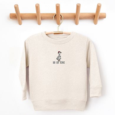 Embroidered Ho Ho Honk - Toddler Graphic Sweatshirt