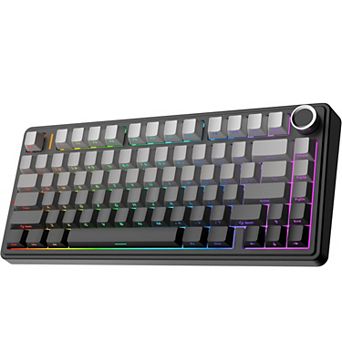 AULA F75 81-Key Wireless Hot Swappable Mechanical Gaming Keyboard, RGB, Knob, Normal/ Patterned Key