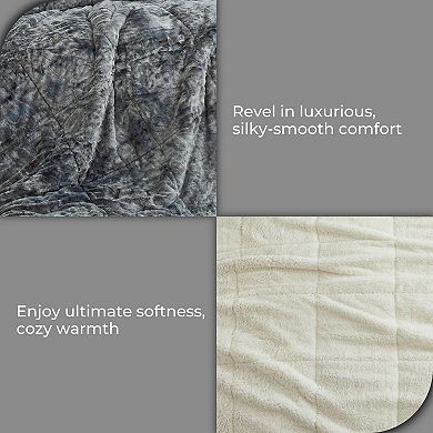 Peace Nest 3- Piece Ultra Soft Fluffy Sherpa Down Alternative Comforter Set