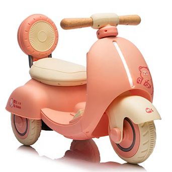 Whisen 12V Kids Three-Wheel Stable Design Electric Ride-On Motorcycle W/Parents Control