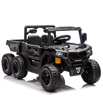 Whisen 24V 400W Kids Electric Ride-On Six-wheel Electric Dump Truck W/Parents Control