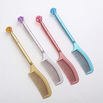 4-PC Portable Stationery Supply Set with Clear Zipper Case for School and Office Use