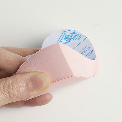 3-Piece Heart Shaped Sticky Note Pad Set for Desk and Office Use