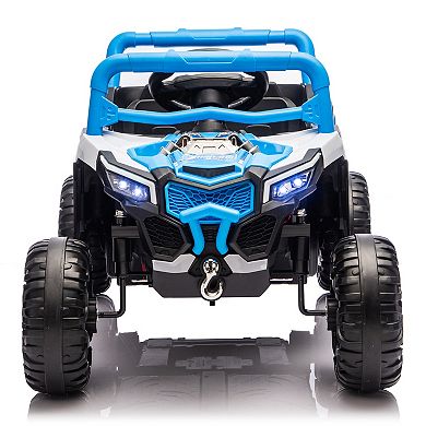 Whisen 12V Kids Electric Ride-On UTV W/Parents Control and Anti-Slip Wheels