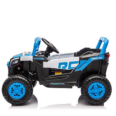 Whisen 12V Kids Electric Ride-On UTV W/Parents Control and Anti-Slip Wheels