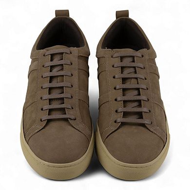 Men's Nubuck Leather Sneakers - Perfect for Casual Wear (Spinoza Style)