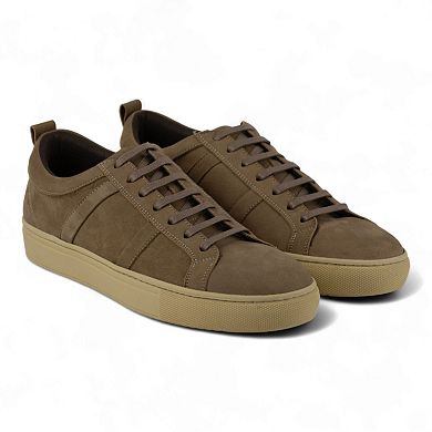 Men's Nubuck Leather Sneakers - Perfect for Casual Wear (Spinoza Style)