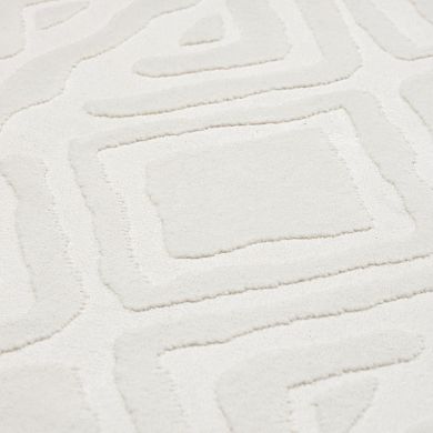 Luxe Weavers Diamond Floral Cream Indoor Area Rug