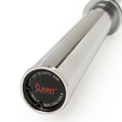 Sunny Health & Fitness 72” (6 ft) Olympic Barbell Bar