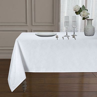 Kate Aurora Diamond Textured Spill And Stain Proof All Purpose Fabric Tablecloth