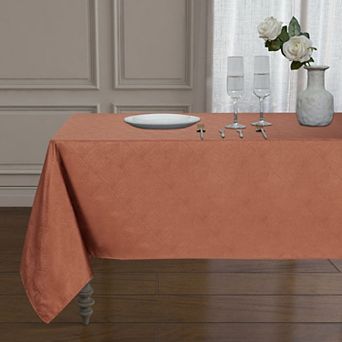 Kate Aurora Diamond Textured Spill And Stain Proof All Purpose Fabric Tablecloth