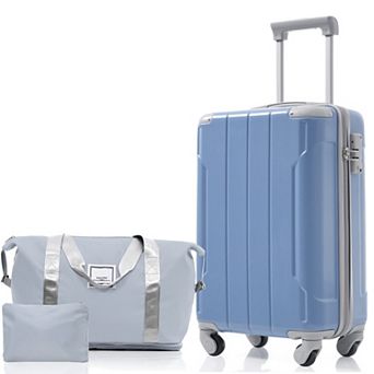 3 pc 20 Inch Carry On Luggage Set for Weedend Getaways, Business Travel