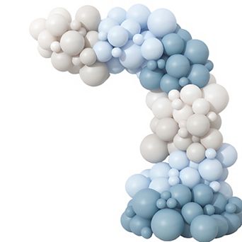 Dusty Blue Balloon Arch Kit Haze Blue & Beige Garland For Party, Wedding, Shower Or Celebration