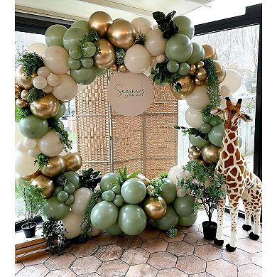 Matte Sand White Balloons 47pcs 12 Retro Beige Latex for Shower or Wedding