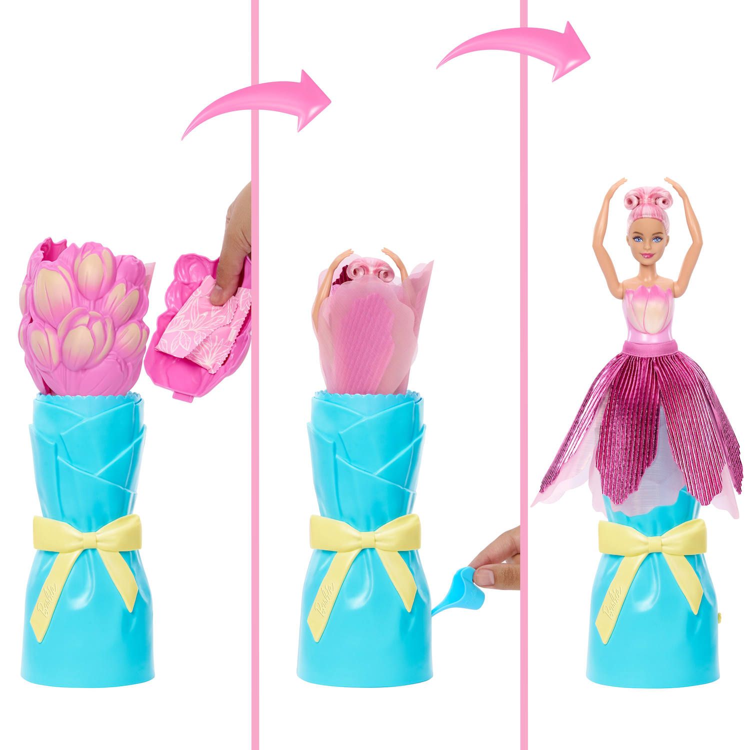 Детская кукла Barbie Petal Pop Scented Fashion Doll with Reveal Accessories — фото 2