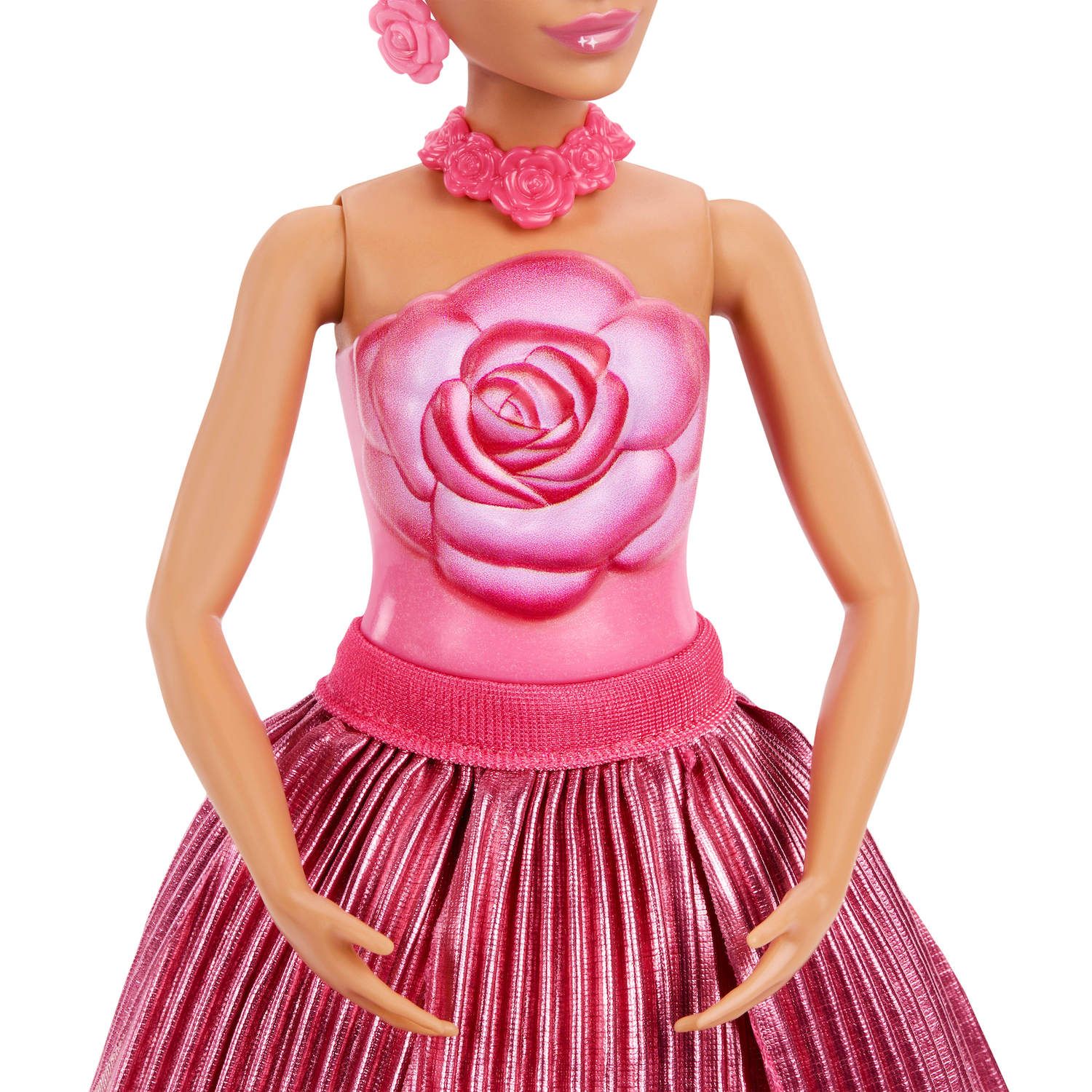 Детская кукла Barbie Petal Pop Scented Doll with Rose-Transforming Dress & Accessories — фото 4