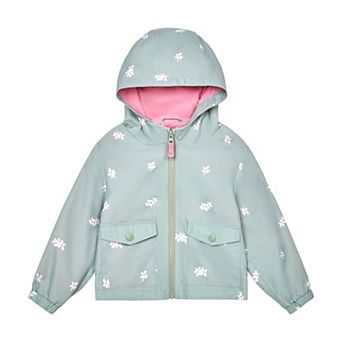 Toddler Girl Carter's Printed Windbreaker with Hood