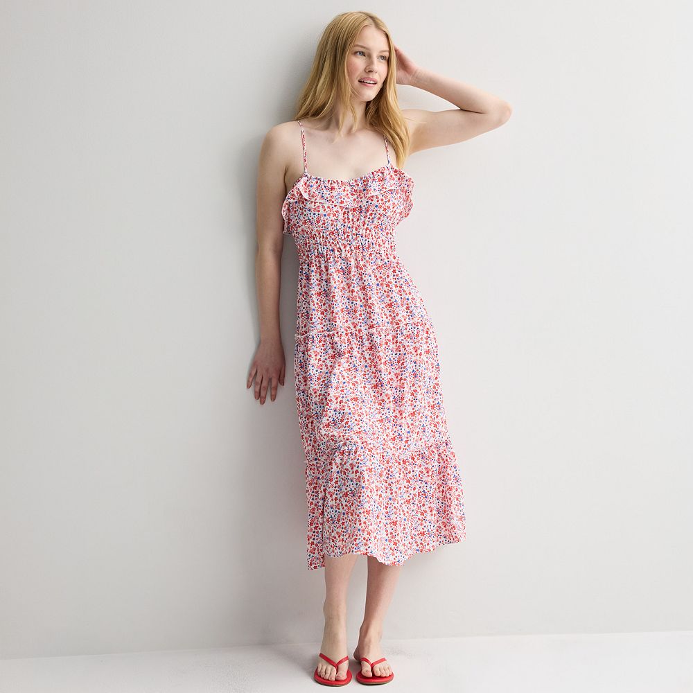 Juniors' Mary & Mo Americana Maxi Dress