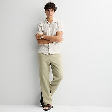 Men's Apt. 9® Striped Knit Button-Down Shirt