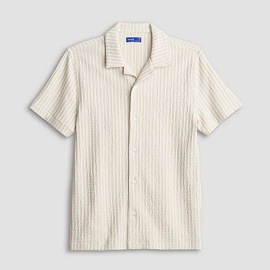 Men's Apt. 9® Striped Knit Button-Down Shirt
