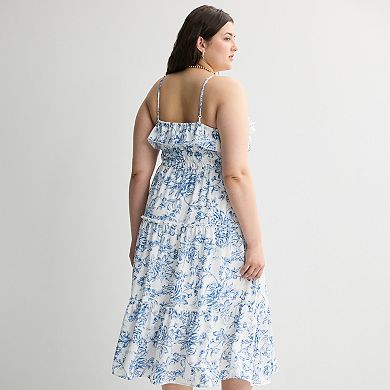 Juniors' Plus Size Mary & Mo Americana Maxi Dress