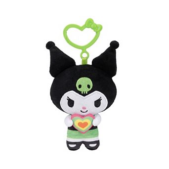 Hello Kitty x Powerpuff Girls Kuromi Buttercup 4-inch Plush Clip-On Toy