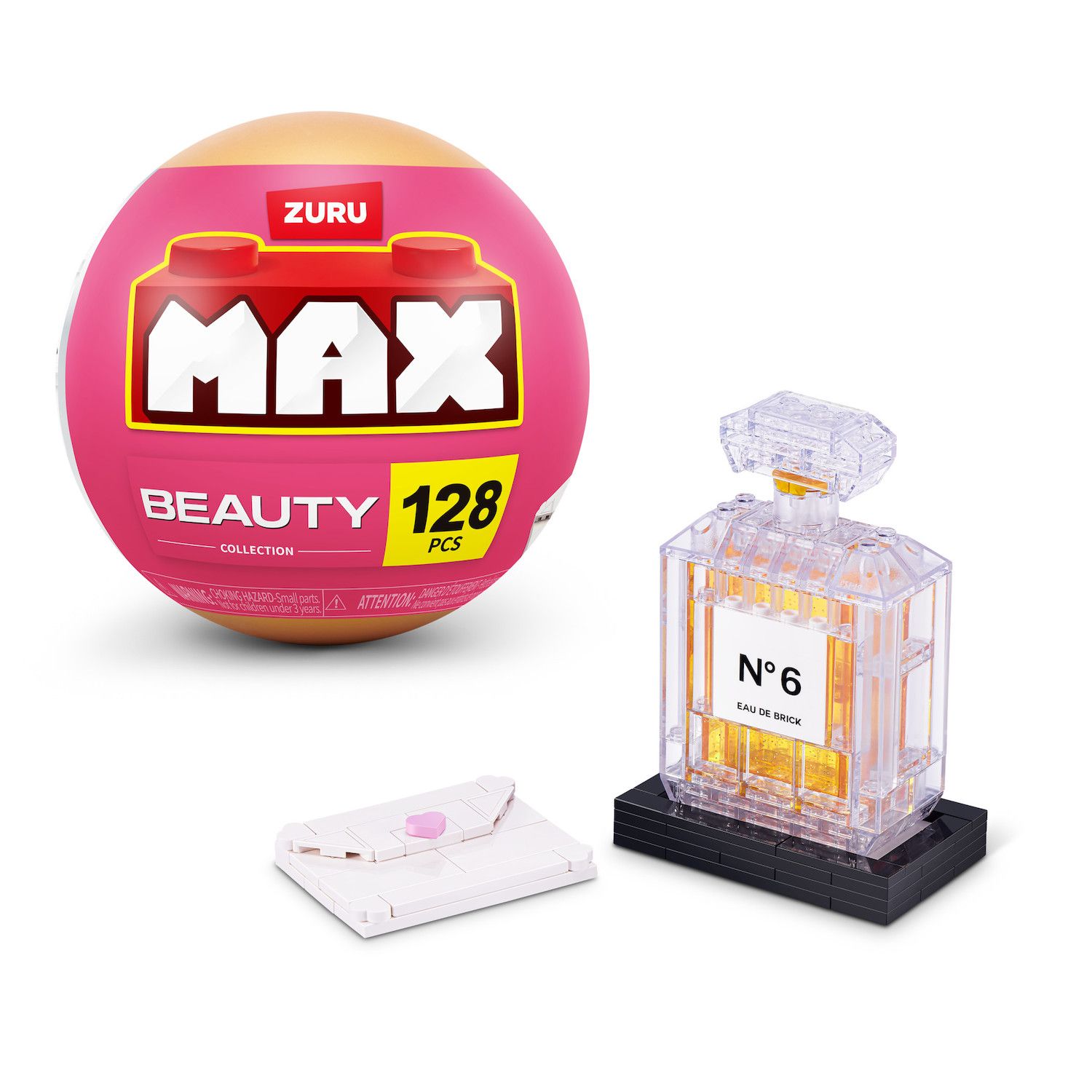 Детские конструкторы ZURU MAX Beauty Building Bricks Collection (128 Pieces)