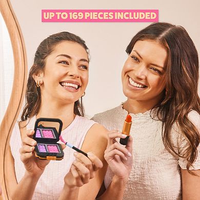 ZURU MAX Build More Beauty Collection Lip & Face Makeup Kit (169 Pieces)