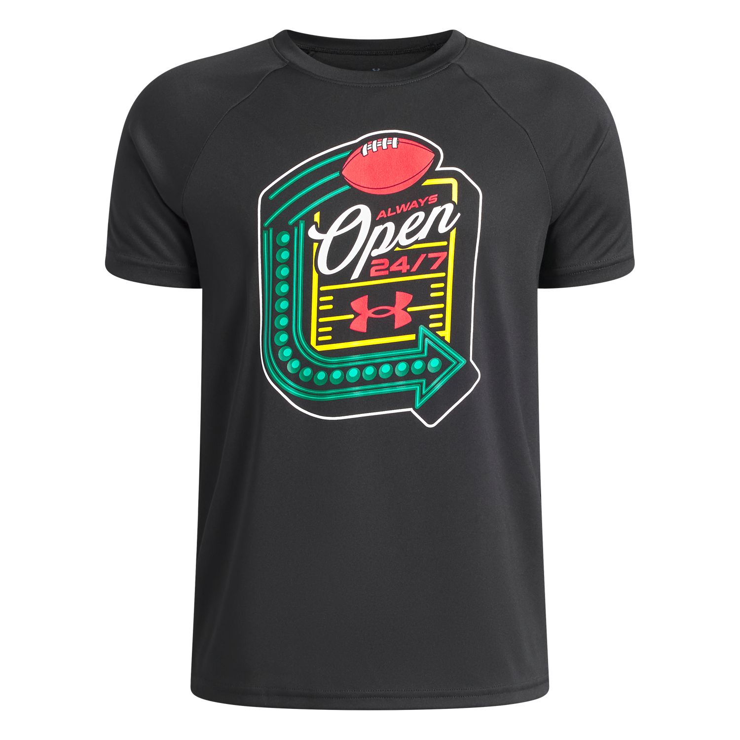 Футболка Under Armour Tech™ Always Open Football Short Sleeve Graphic для мальчиков — фото 1