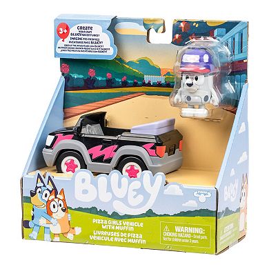 Bluey Pizza Girls Vehicle with Muffin