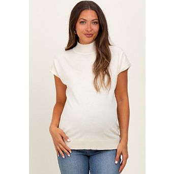 Maternity Mock Neck Knit Top