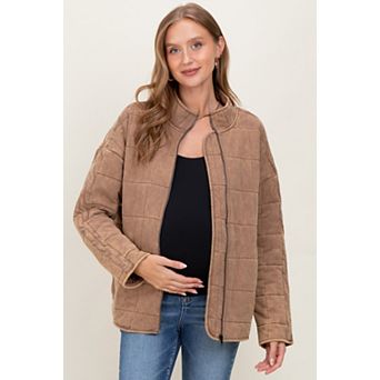Maternity Quilted Oversized Jacket
