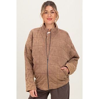 Maternity Quilted Oversized Jacket