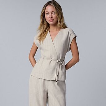 Women's Simply Vera Vera Wang Kimono Wrap Blouse