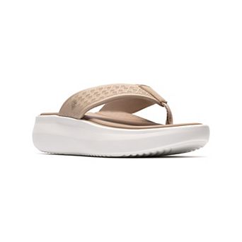 Clarks® Cloudsteppers Solevana Post Women's Cushioned Flip Flops