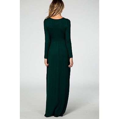 Maternity Long Sleeve Maxi Dress