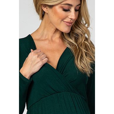 Maternity Long Sleeve Maxi Dress